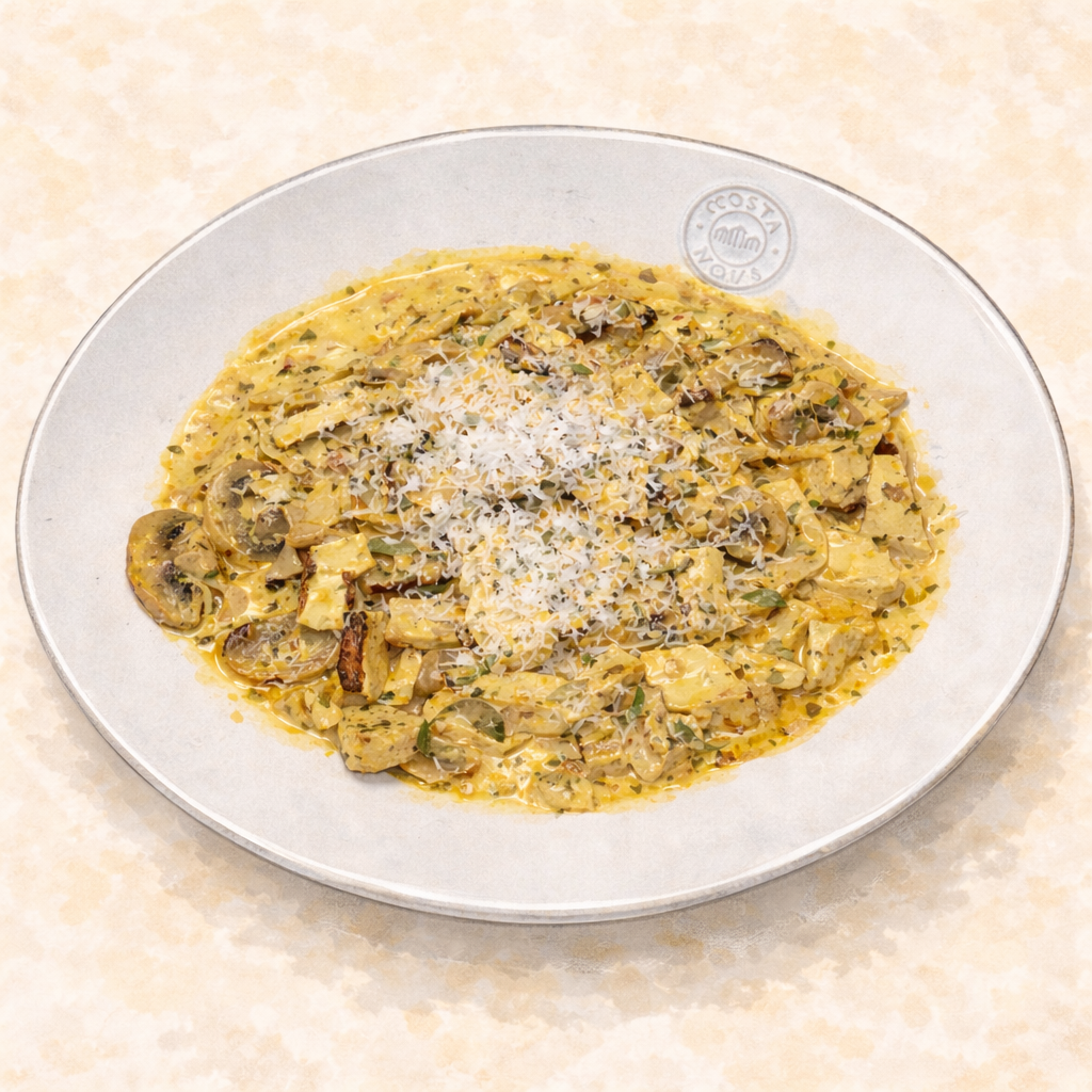 양송이가 들어간 크림 치킨